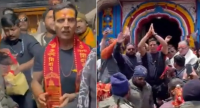 Akshay Kumar visits the Kedarnath Temple to seek blessings