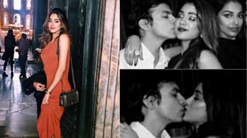 Oops ! Sridevi’s daughter Jhanvi Kapoor locking lips with Shikhar Pahariyan,picture leaked !