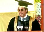 The video of Shahrukh Khan's speech after receiving the honour of doctorate is out