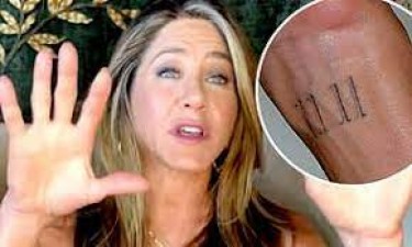 Here is American actor Jennifer Aniston  wrist tattoo mean