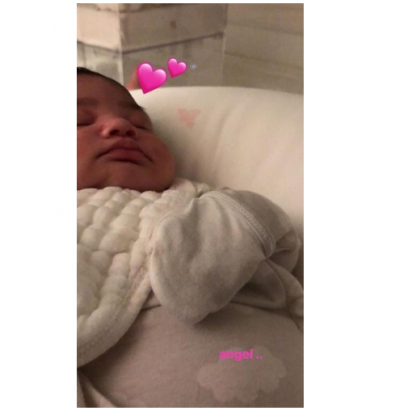 Kylie Jenner shared an adorable photo of her little angel Stormi Webster
