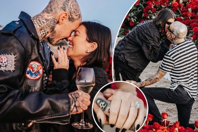 Kardashian shares new photos from her beachside proposal: It was a dream come true