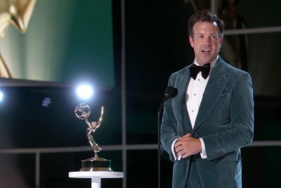 'Emmy Awards: Jason Sudeikis thanks his kids for Ted Lasso's win'
