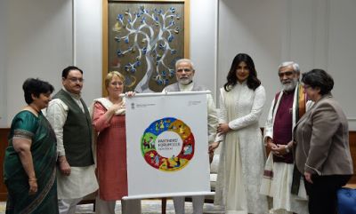 Priyanka Chopra meets PM Narendra Modi in Delhi