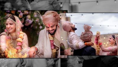 In pics! How Virushkha's take 7 pledges in wedding