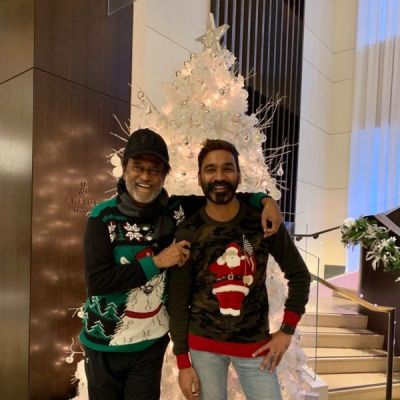 Superstar Rajinikanth and Dhanush are celebrating christmas in US, check out the viral photo
