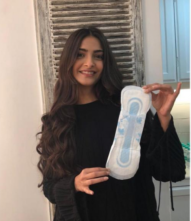 Girl Power! Look who challenged  Sonam Kapoor for holding a pad?