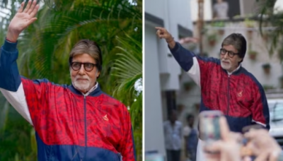 Amitabh Bachchan goes to meet his fans bare feet