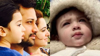 Atif Aslam was blessed with a baby girl on Thursday. shares a photo of his newborn