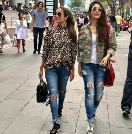 Kareena Kapoor with bestie Amrita sets a fashion trend in Singapore