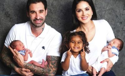 Sunny Leone cooks breakfast for Noah and Asher in the hotel, check out pic here