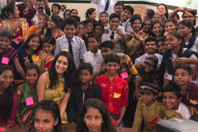 Shraddha Kapoor celebrate Children's day with children share on twitter