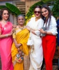 Watch, Hema Malini celebrated 74th birthday with Rekha, Jeetendra and various other