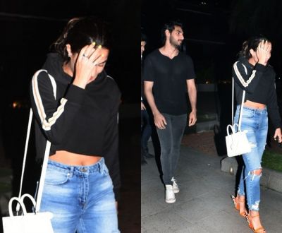 Ahaan Shetty spotted on a dinner date with a girlfriend in Mumbai
