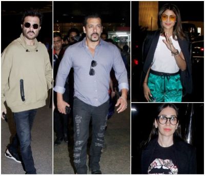 Stars Spotted: Salman Khan including Anil, Karisma and Shilpa Shetty spotted on Mumbai Airport