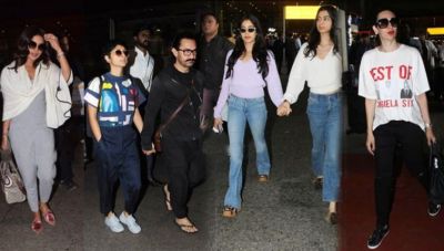 See Pics: Bollywood celebs returning from Isha Ambani's engagement, spot on the airport