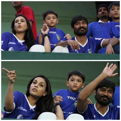 Dhanush is seen sharing quality time with his kids these days!
