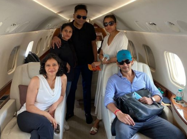 Mahesh Babu travels in private aircraft to Hyderabad after wrapping off his Goa Schedule; See Pics