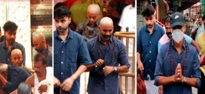 To get blessings, Dhanush travels to Tirupati and shaving his head for his upcoming movie, D50