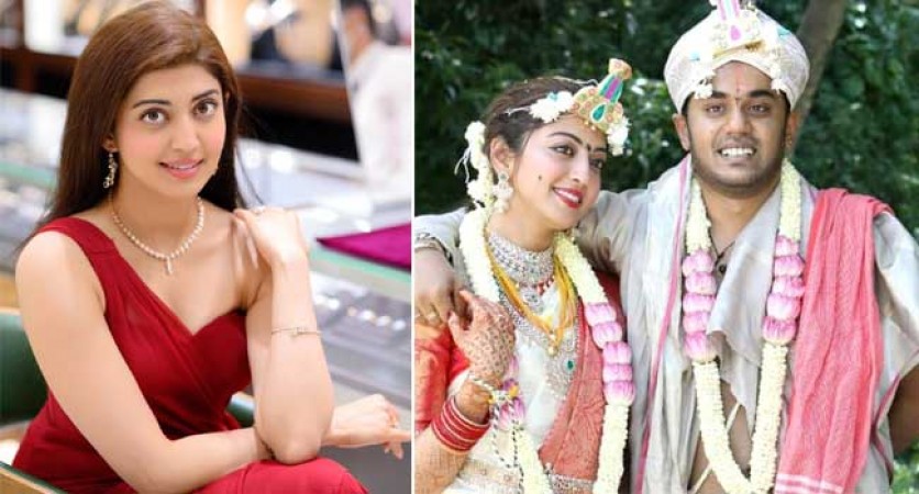 Telugu and Tamil movies Actress Pranitha Subhash got married with Businessman Nitin Raju