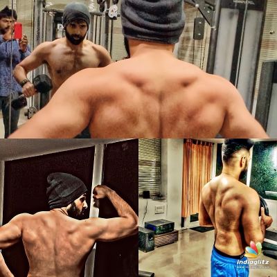 Ram Charan flaunt  6-pack abs to all of his fans.