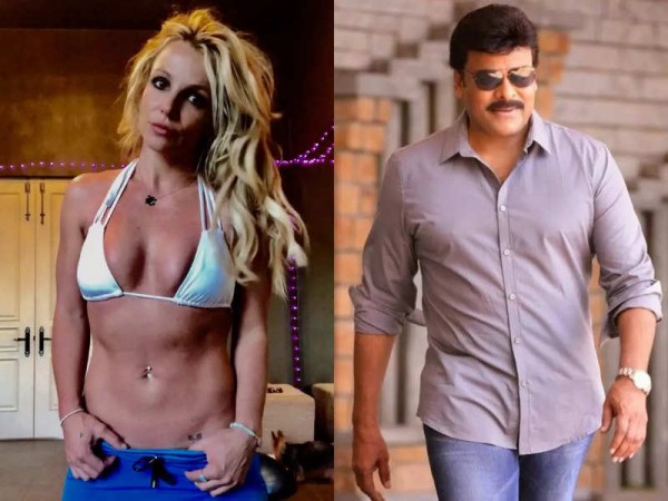 Hollywood pop singer Britney Spears with Chiranjeevi