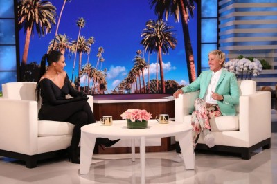 Kim Kardashian corrects Ellen DeGeneres for calling Psalm’s chain ‘fake’