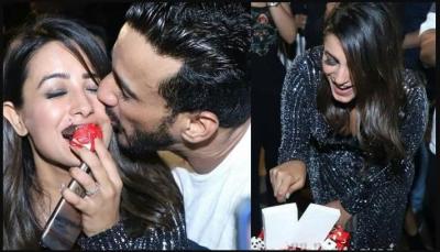 Anita Hassanandani gets a surprised birthday from Rohit Reddy…have a look inside