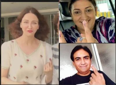These TV celebs share pics direct from the festive of democracy…check pics inside