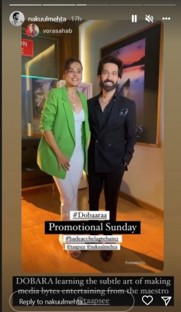 Nakuul Mehta and Shraddha Arya posts pictures with Tapsee Pannu