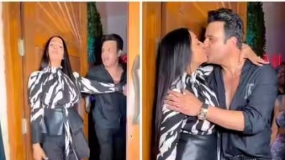 Video!! Drunk Kashmera Shah liplocks her husband, started behaving strangely, Krushna pulls her away