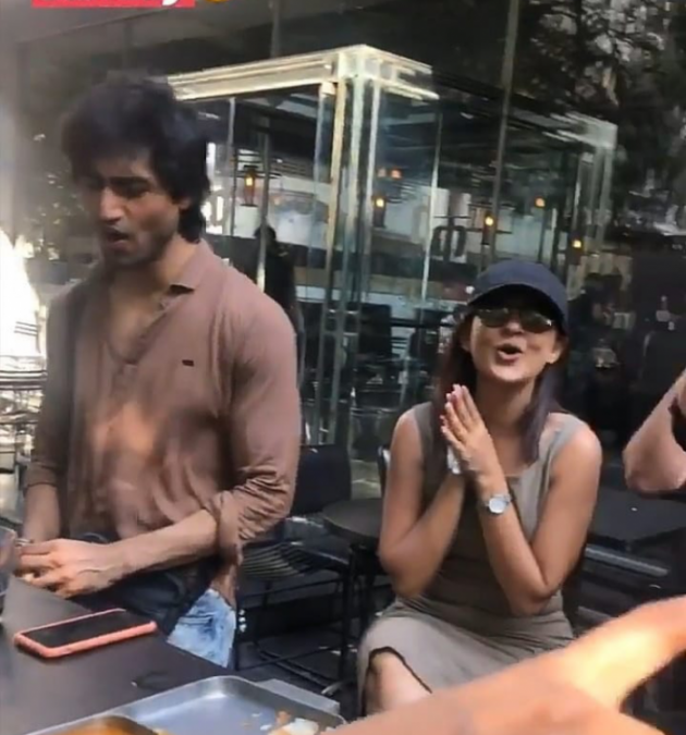 Jennifer Winget and Harshad Chopda’s chills together on Sunday evening