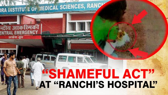 Shameful activity: Patient served food directly on the floor in Ranchi hospital