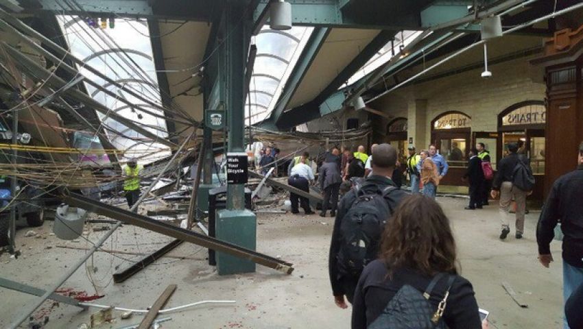 New Jersey train crash causes severe damage:over 100 wounded
