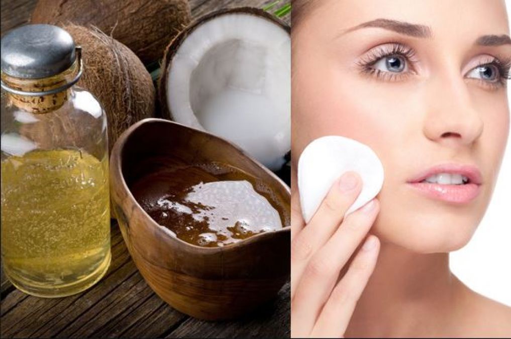 Switch your regular chemical makeup remover with coconut oil