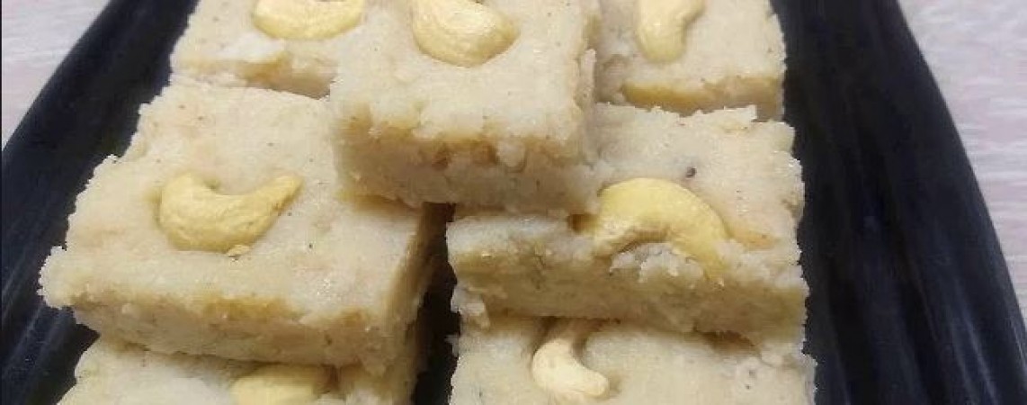 If you like sweet then make Makhane-Groundnut Barfi at home today