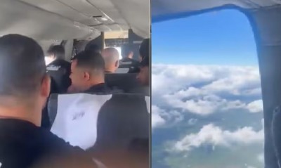 VIDEO! अचानक खुल गया यात्रियों से भरे विमान का दरवाजा और फिर जो हुआ...