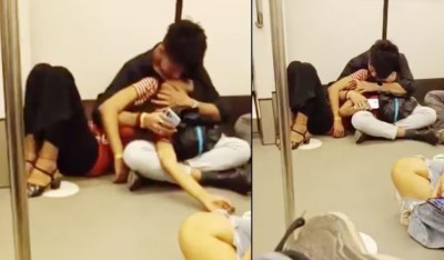A new scandal happened in Delhi Metro, now the couple was seen doing this act in public