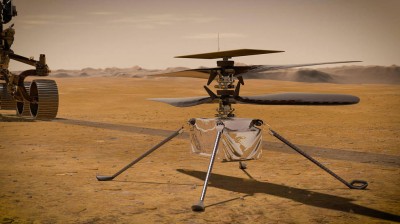 NASA's Ingenuity mini-helicopter dropped on surface of Mars