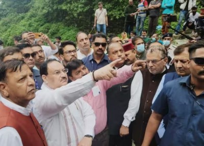 भाजपा अध्यक्ष जे पी नड्डा ने हिमाचल प्रदेश में बाढ़ प्रभावित लोगों को सहायता का आश्वासन दिया