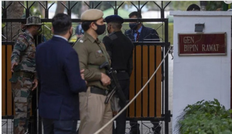 दिल्ली में जनरल बिपिन रावत के घर के आसपास सुरक्षा कड़ी कर दी गई