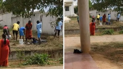 कर्नाटक: छोटे-छोटे स्कूली बच्चों से कौन साफ़ करवा रहा टॉयलेट ? विवाद बढ़ने के बाद शुरू हुई जांच