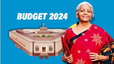 Finance Minister Nirmala Sitharaman Arrives for Budget 2024 Prep