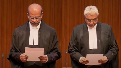 Justice Rajesh Bindal,  Aravind Kumar took oath as SC judges