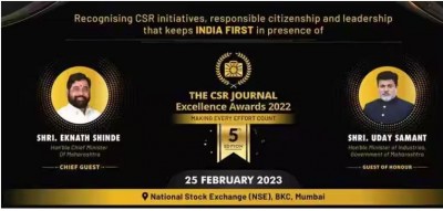 CSR Journal Excellence-5th Edition Awards to be hosted tomorrow