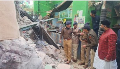 Breaking: Building Collapse Near Ajmer Sharif Dargah Traps Five Individuals, Urgent Rescue Operation Underway