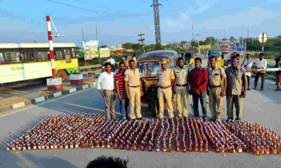 Telangana police seized 4189 gutkha packets and 149 litres of country liquor