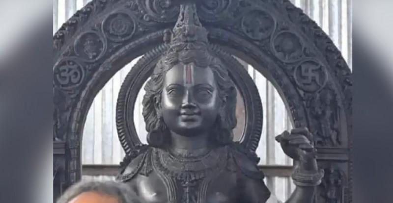 Lord Ram's Idol Revealed Ahead of Ayodhya Temple Consecration ...