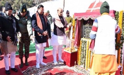 Defense Minister Rajnath Singh Inaugurates Crucial Border Infrastructure Projects