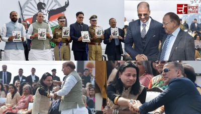 Home Minister Rajnath Singh, Akshay Kumar launch “Bharat Ka Veer” anthem voiced by Kailash Kher